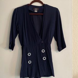 Vintage 90’s Navy blue “sailor” jumper/romper